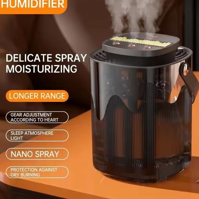 SUSTOMA Humidifier Portable Untuk Menjaga Kelembapan Ruangan AC Antibacterial Large Capacity Three S