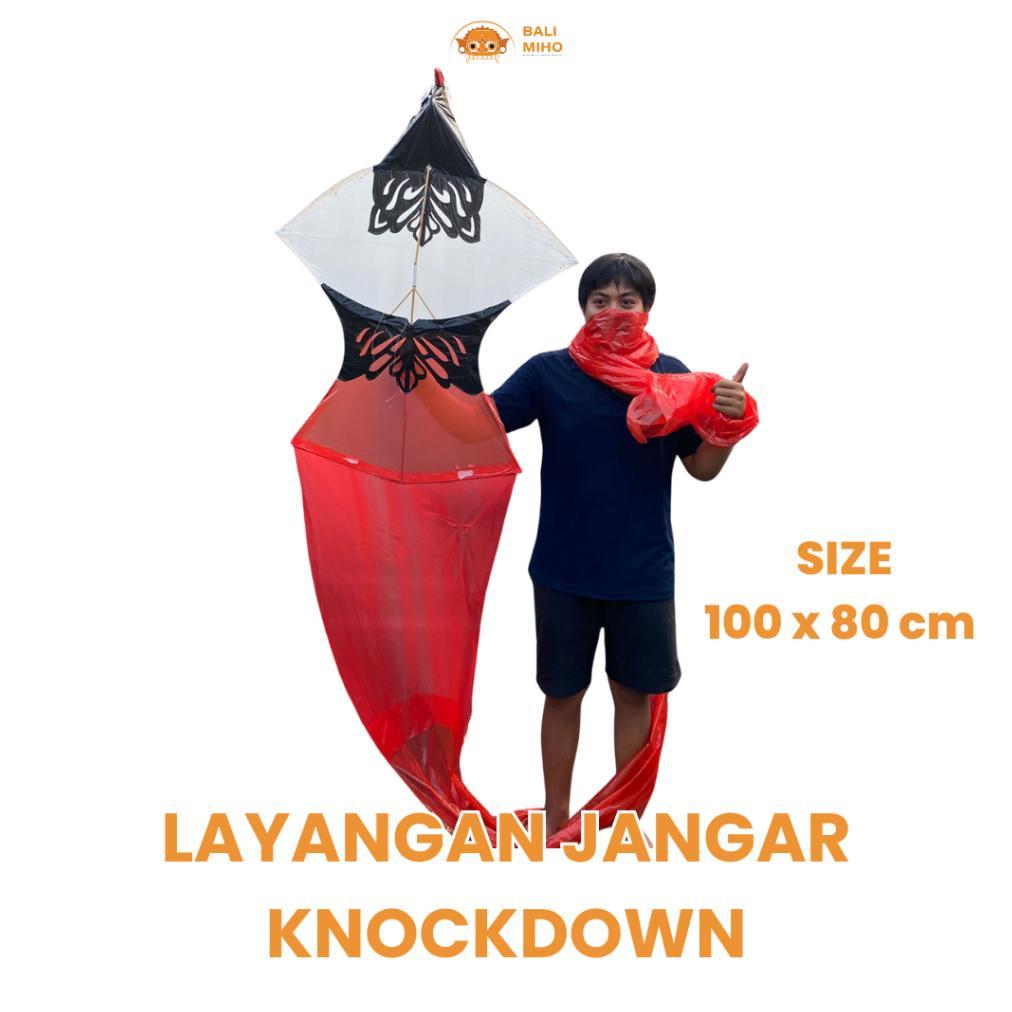 Layangan Jangan & Kuir Knockdown 1 Meter X 80 Cm - Layangan Janggan Knockdown - Layangan Bali -Layan