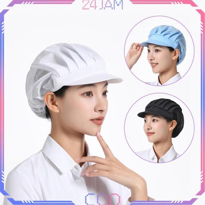 FARMUKE Topi Masak Koki Topi Cheff Topi Chef Putih Porositas Topi Chef Jaring Topi Chef Hitam