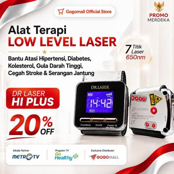 FARMUKE Dr Laser HI Plus Original Official Gogomall | Alat Terapi Low Level Laser untuk Hipertensi |