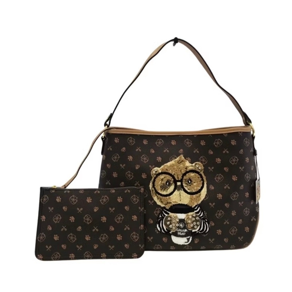 Tas Cream Bear coklat