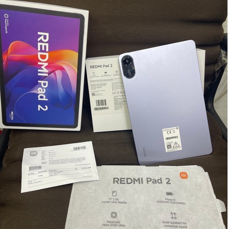 Xiaomi Redmi PAD 2 11" 4gb/128gb tab tablet murah Bekas second original resmi