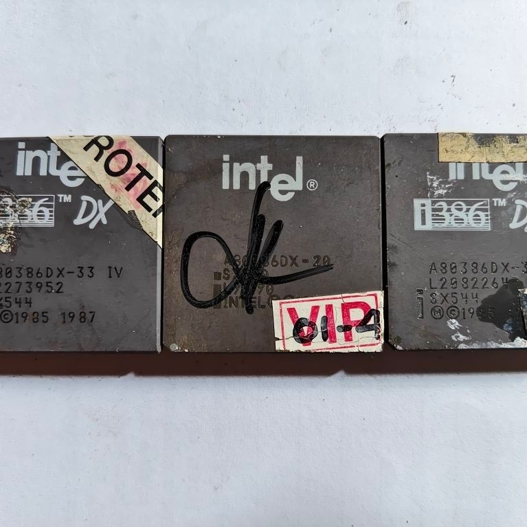 prosesor keramik Intel i386DX bahan leburan per pcs