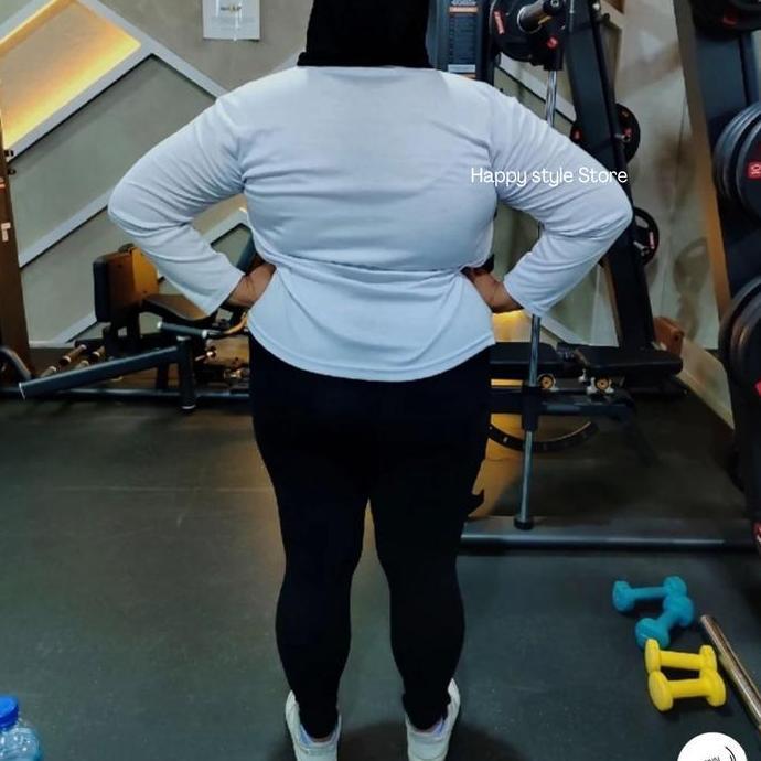 Legging Panjang Tebal Super Jumbo muat BB 60-140KG / Legging Plus Size hitam 7XL Wanita Celana Dewas