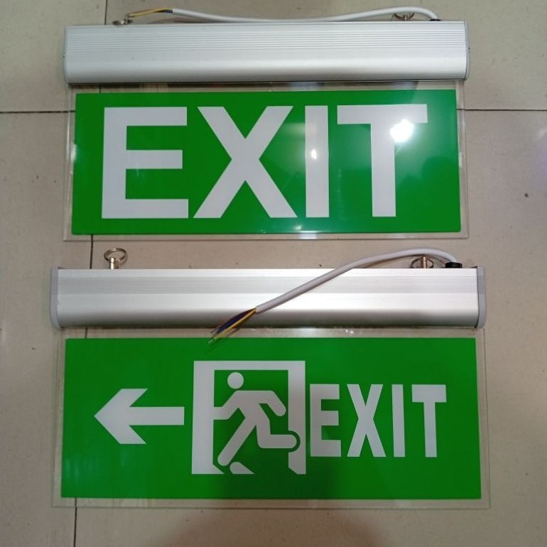 Lampu exit led arcylic / lampu darurat / emergency exit sign emergency darurat