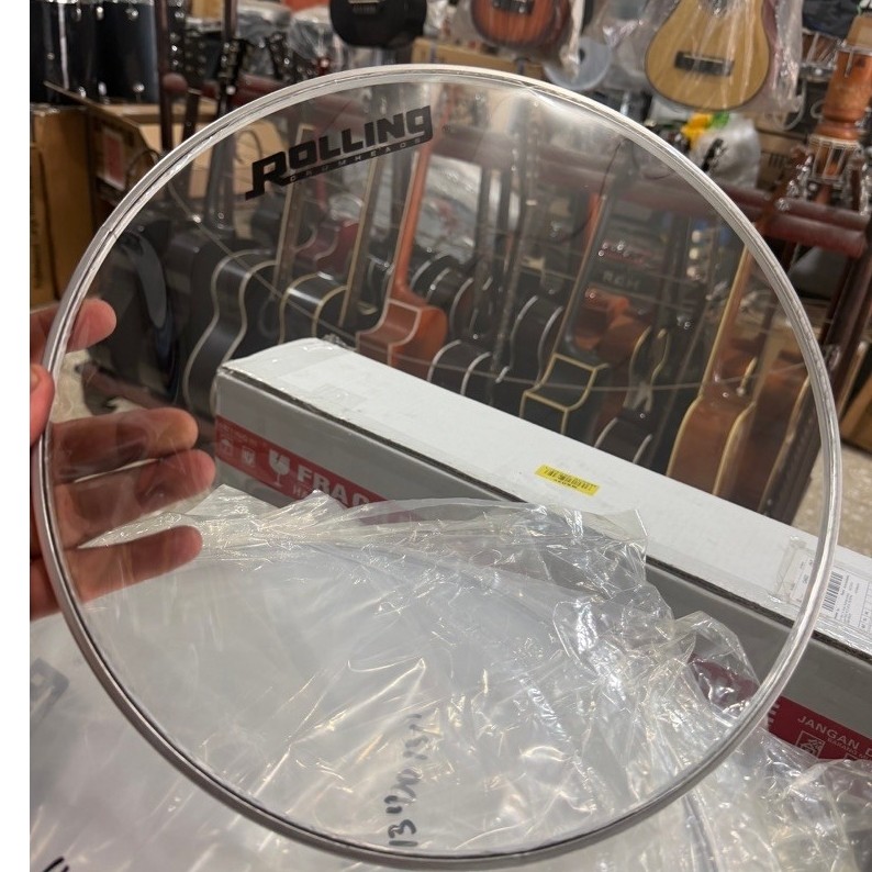 Rolling Head Drum 12” Resonant / Head bagian Bawah 12 inchi tipis