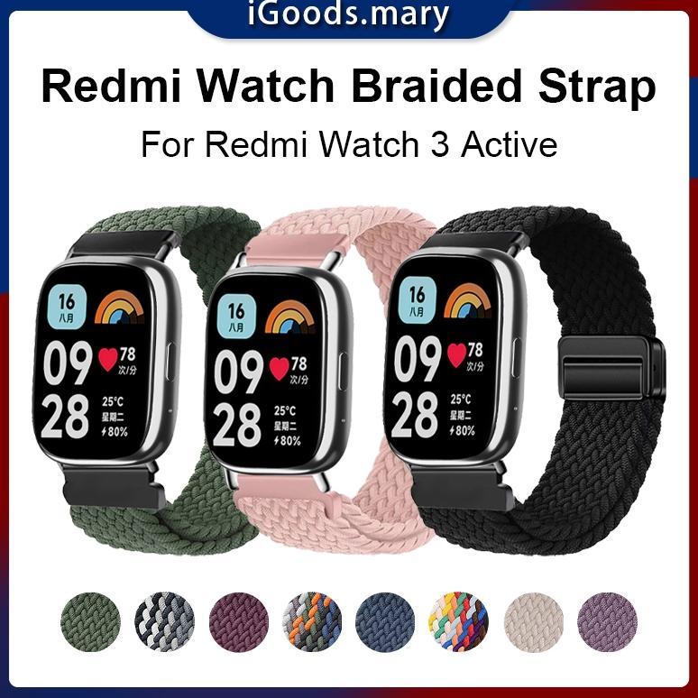 Nylon Strap Redmi Watch 3 Active Braided Magnetic Buckle Replacement Strap
