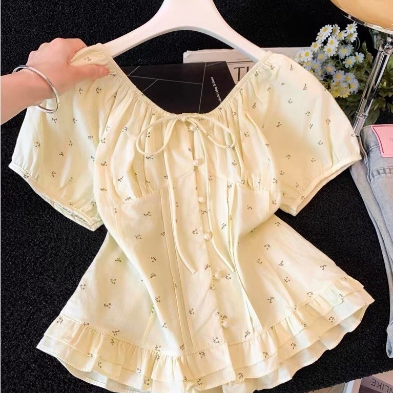 BLOUSE ATASAN WANITA 2WAYS WEAR SABRINA KEMEJA MX478