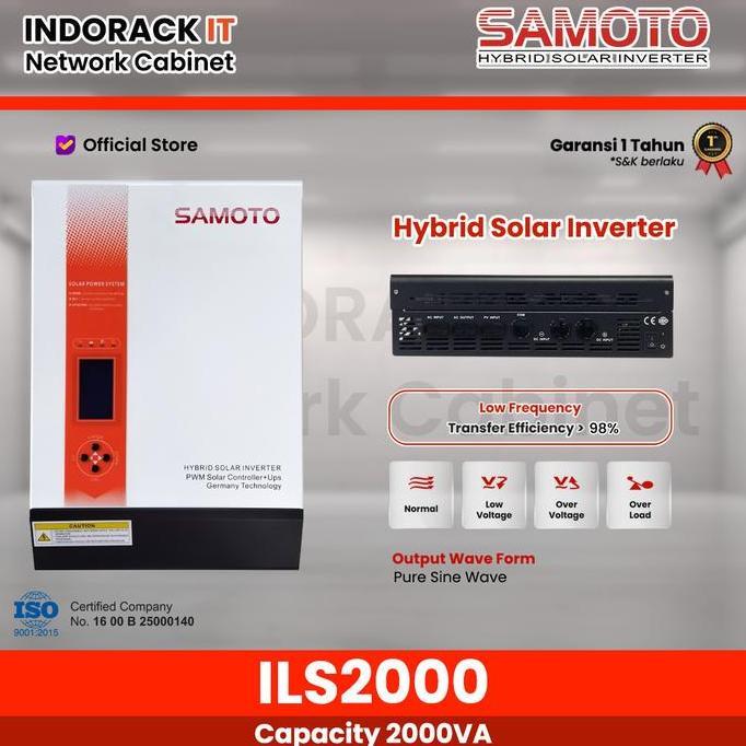 Samoto INVERTER Hybrid ILS2000/1600Watt - Hybrid Inverter Solar Panel Surya Samoto