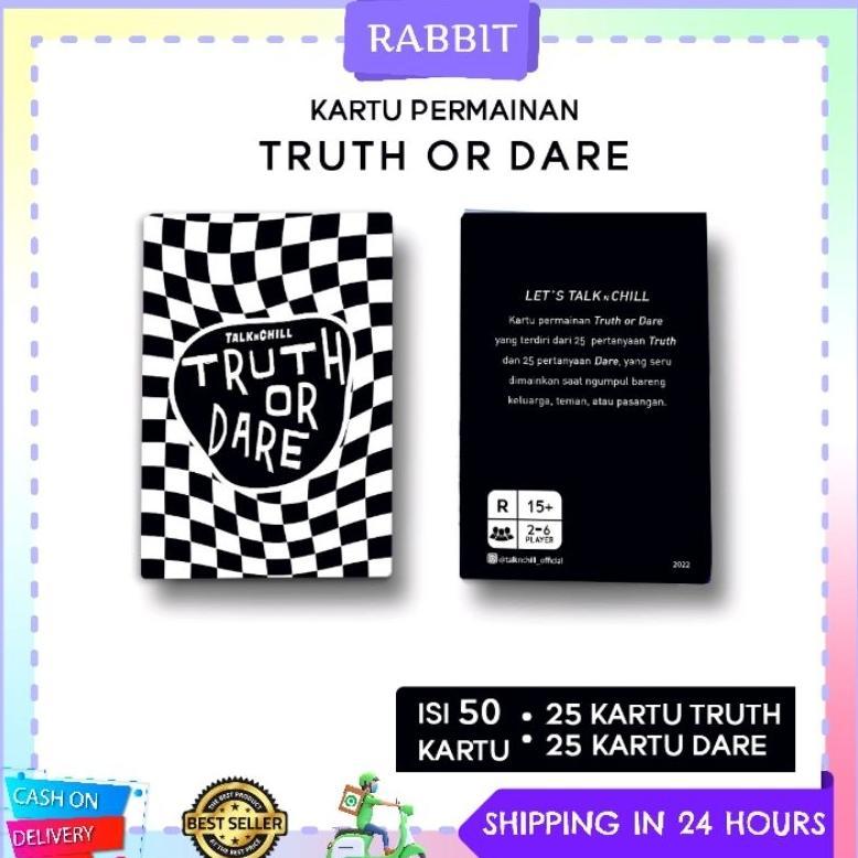BARUU [READY] Kartu Permainan Truth or Dare Edisi Teman Nongkrong