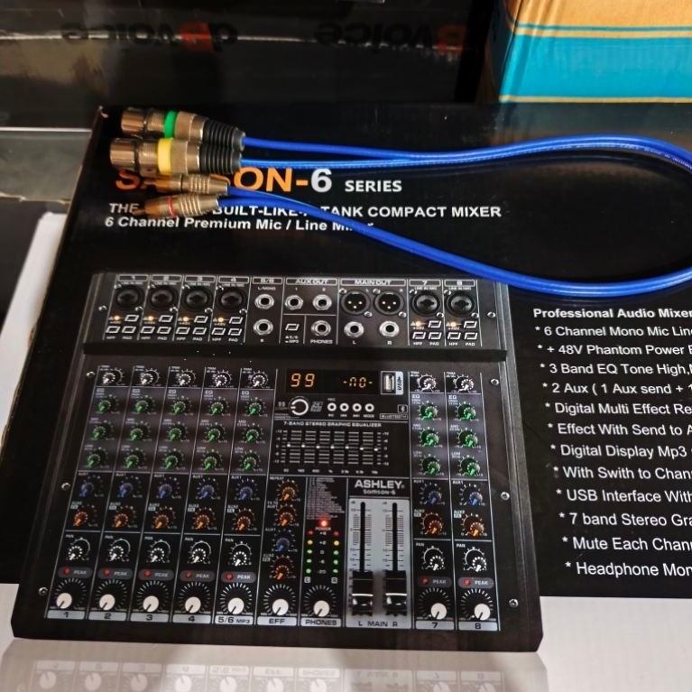 mixer ashley 6 chanel kabel mixer