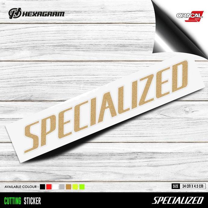 Promo Cutting Sticker Frame Sepeda SPECIALIZED Logo Besar | SPECIALIZED Diskon