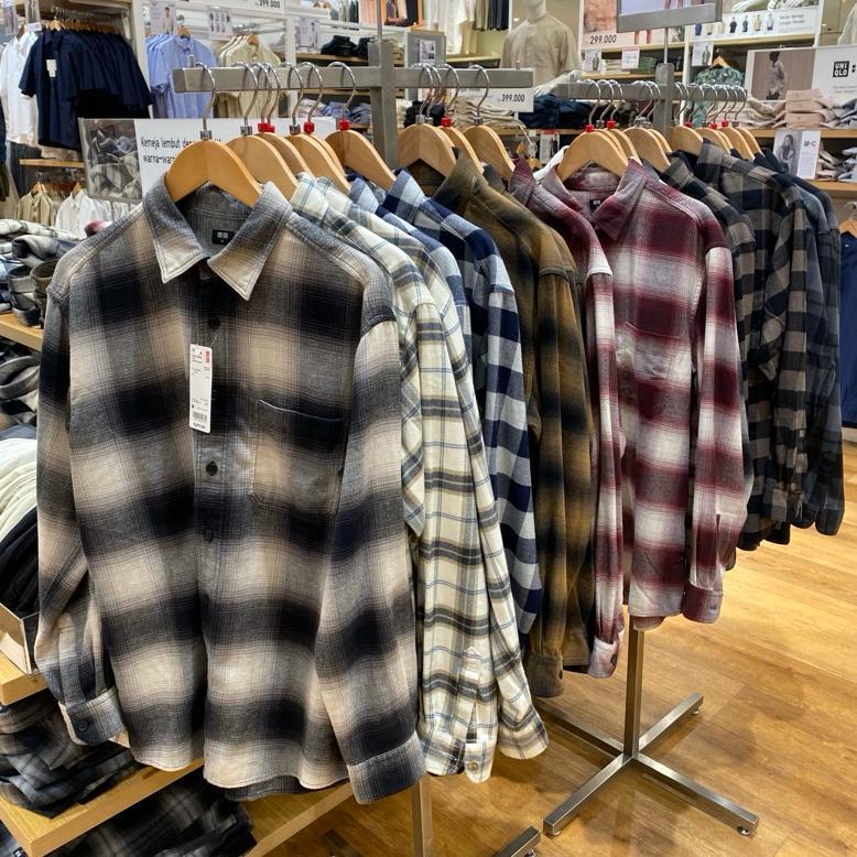 Diskon Uniqlo Kemeja Flanel Veterano Boardcloth Original