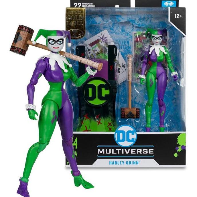 MCFARLANE ACTION FIGURE - DC MULTIVERSE HARLEY QUINN JOKERIZED GOLD LABEL MDLS99