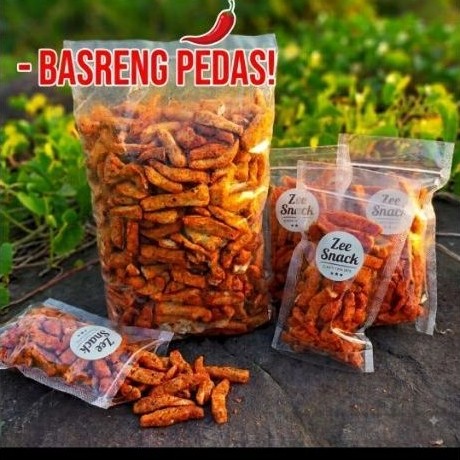 [KHUSUS BATAM] Camilan Basreng Pedas Zee Snack Renyah