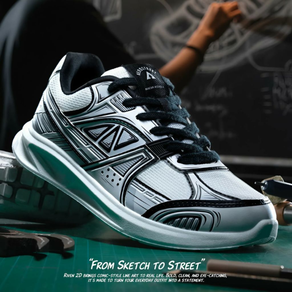 AEROSTREET 2D REBORN | AEROSTREET 2D RIVEN - SEPATU SNEAKERS /ORIGINAL