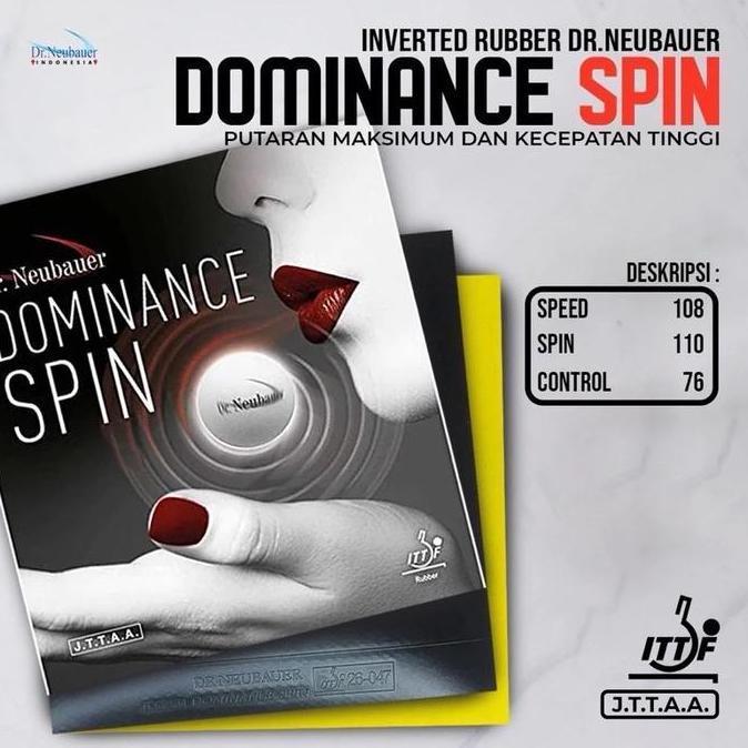 BEBAS ONGKIR - Karet Bet Pingpong Tenis Meja DR. NEUBAUER DOMINANCE SPIN Original