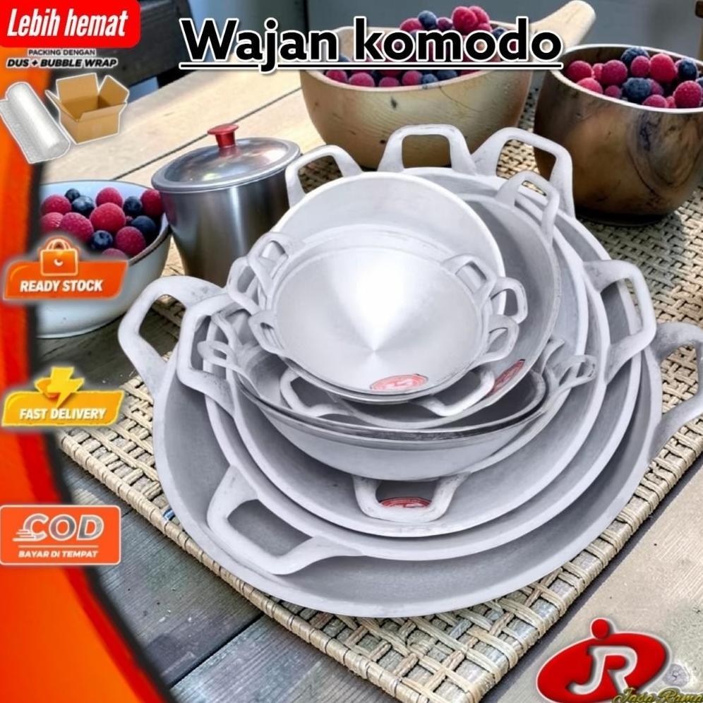 Wajan Komodo | Katel Komodo Penggorengan Serbaguna | Wajan Goreng Kuat untuk Dapur Rumah Tangga