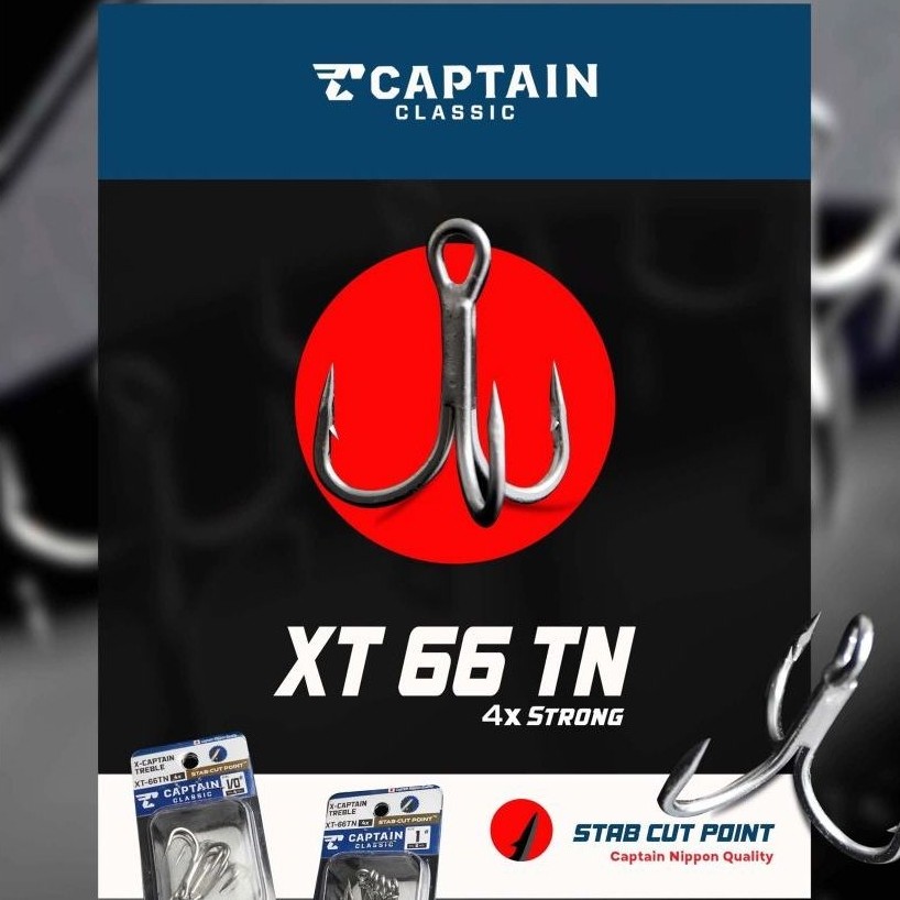 Treble Hook Pancing CAPTAIN 4X XT-66TN No.1/0