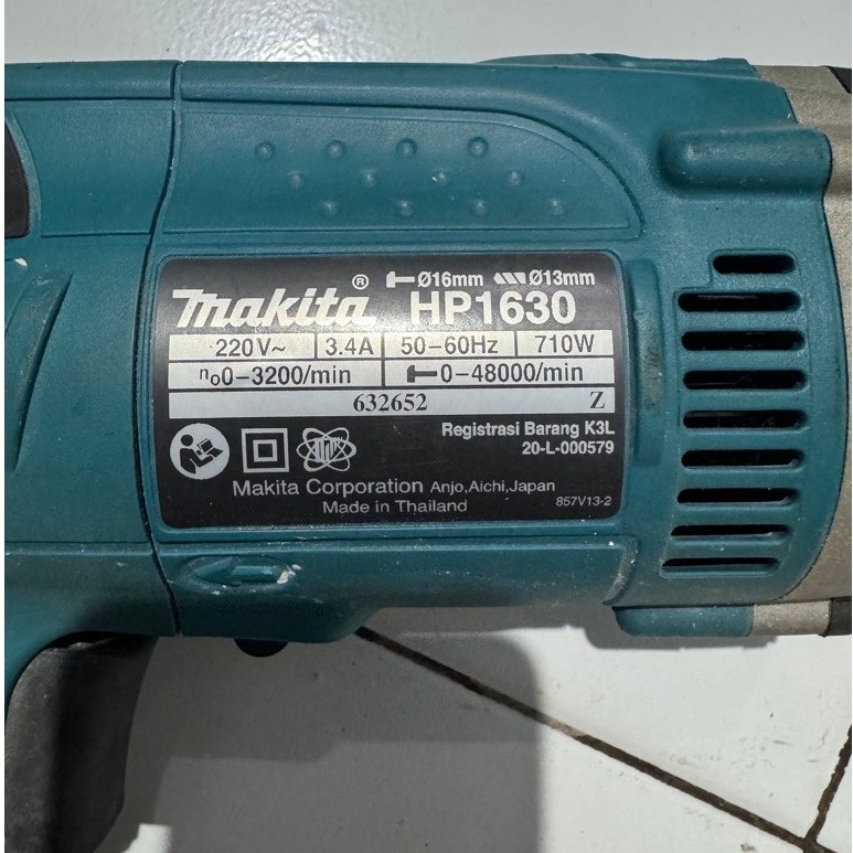 Bor MAKITA HP 1630 Original ( BEKAS )