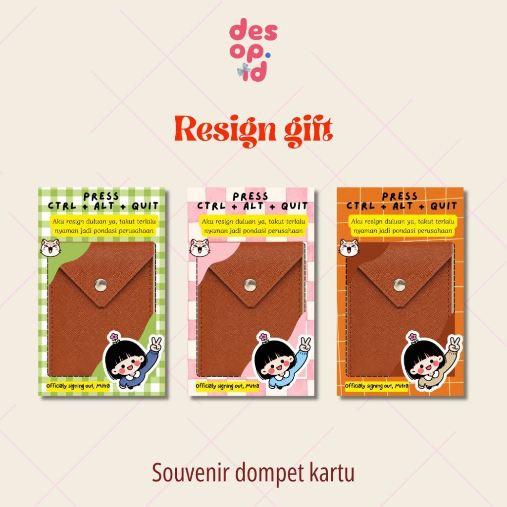 RESIGN GIFT | FAREWELL GIFT | DOMPET KARTU