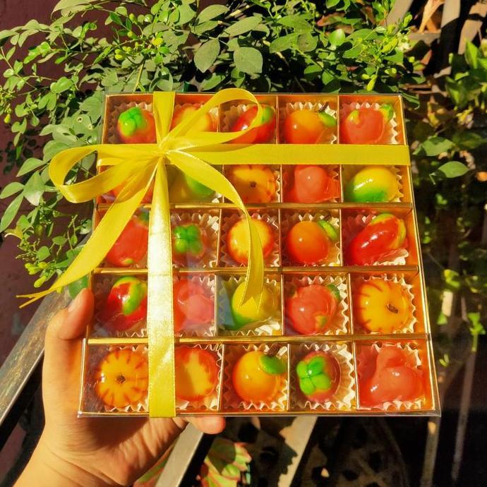 Kue Hampers Imlek , Kue Buah Mini Thailand, Lukchup, Dessert, Imlek