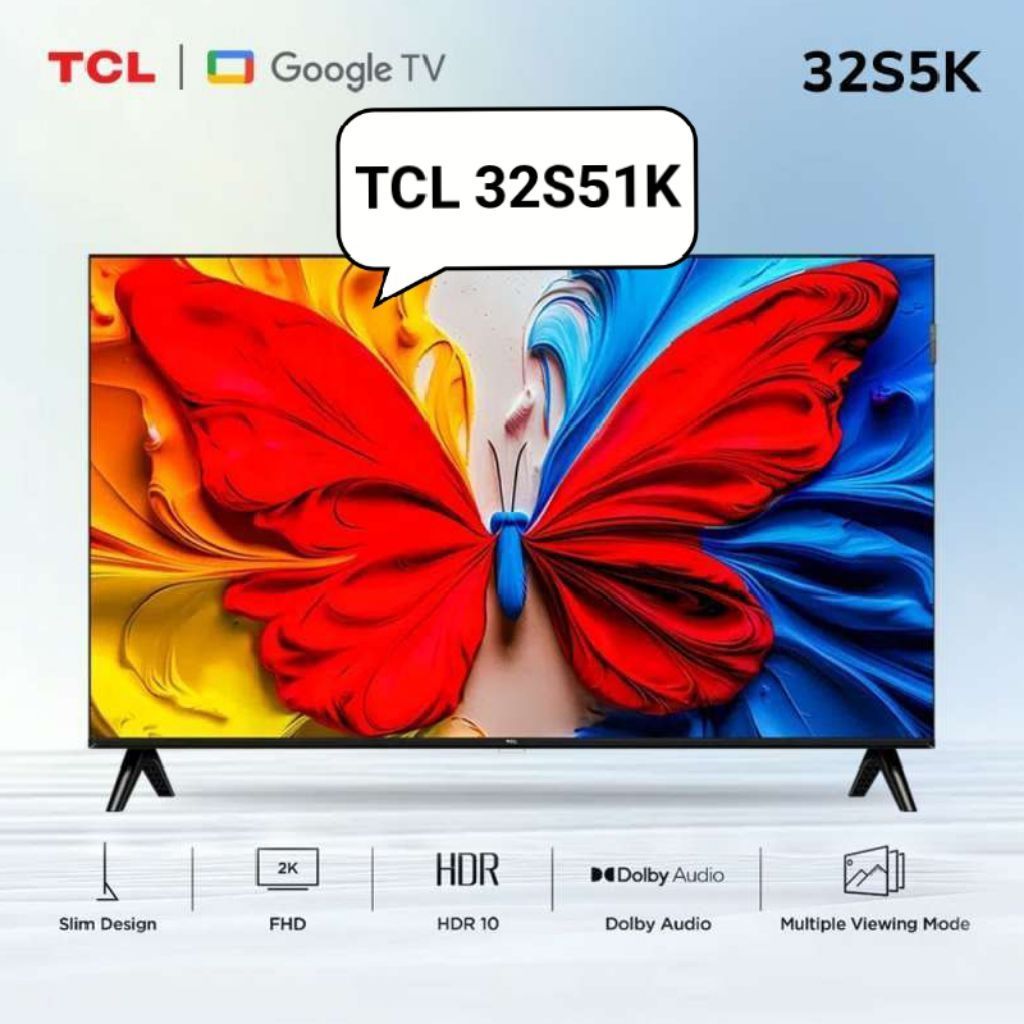 QLED TV TCL 32 Inchi HDR Google TV