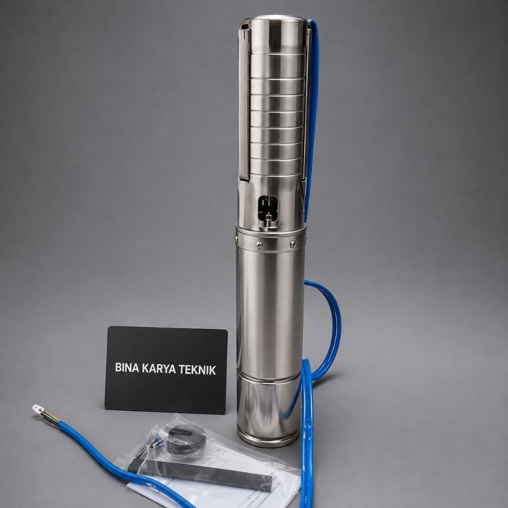 MAXPUMP Pompa Satelit 3" DINAMO Only 0.5HP Dinamo Pompa Submersible 370W 220V dengan Kontrol Box unt