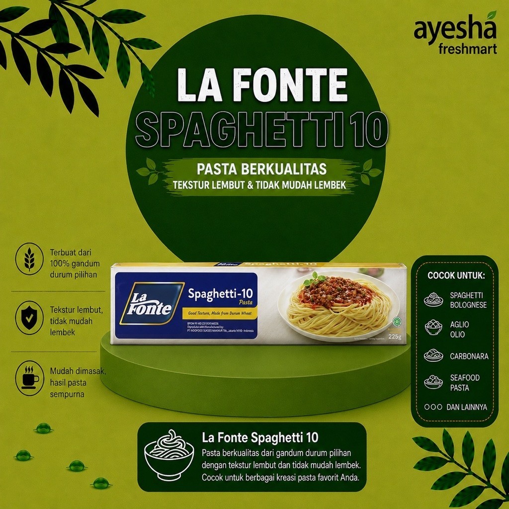 La Fonte Spaghetti 10 225gr / La Fonte Spaghetti