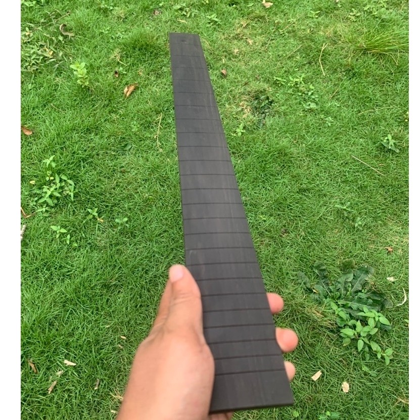 custom fretboard ebony black jet sesuai scala dan jumlah fret
