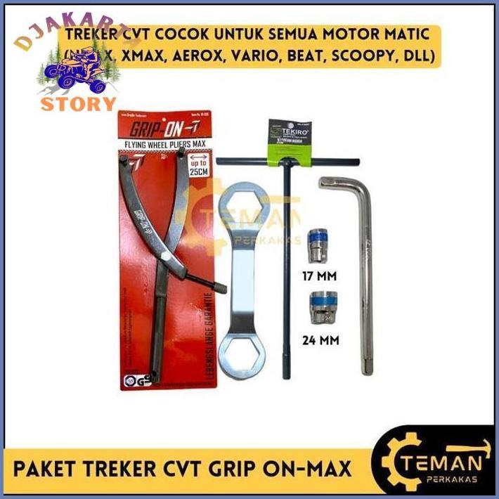 PAKET YAMAHA TREKER CVT MATIC UNIVERSAL GRIP-ON MAX / TREKER CVT MOTOR MATIC N-MAX, X-MAX, AEROX, LE