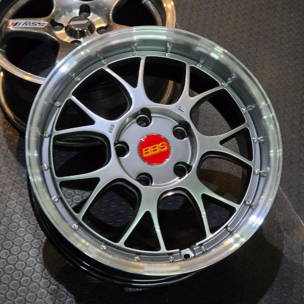 Velg Mobil Model BBS LM-R R16 Lebar 7 inc Lubang PCD 5x114,3 ET38 GREY FOLISH