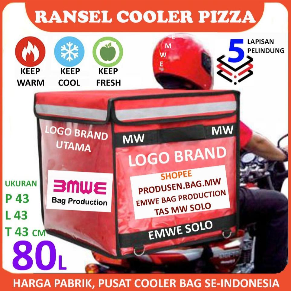 Tas Ransel gemblok gendong kurir ojol delivery  box jumbo thermal food bag cake pizza gosend gojek