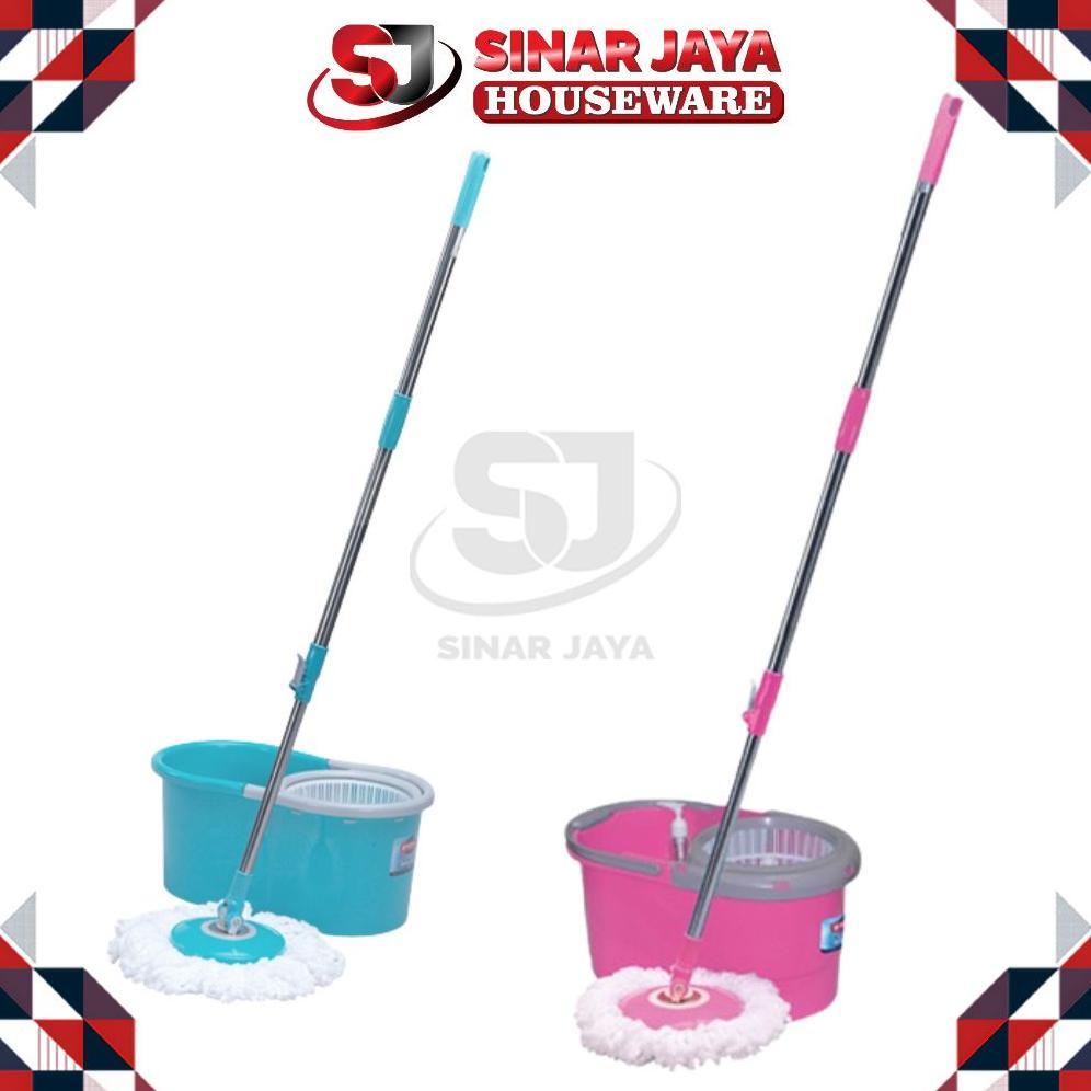 Livina Spin Mop Lion Star/Alat Pel Lantai/Tongkat Pel