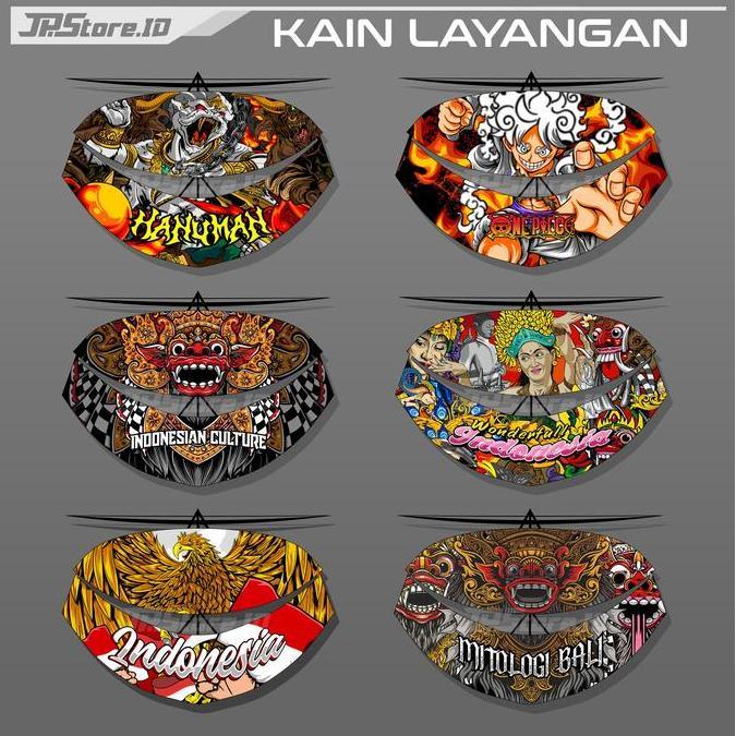 Bestprice- Kain Layang Layang Full Printing - Kain Layangan