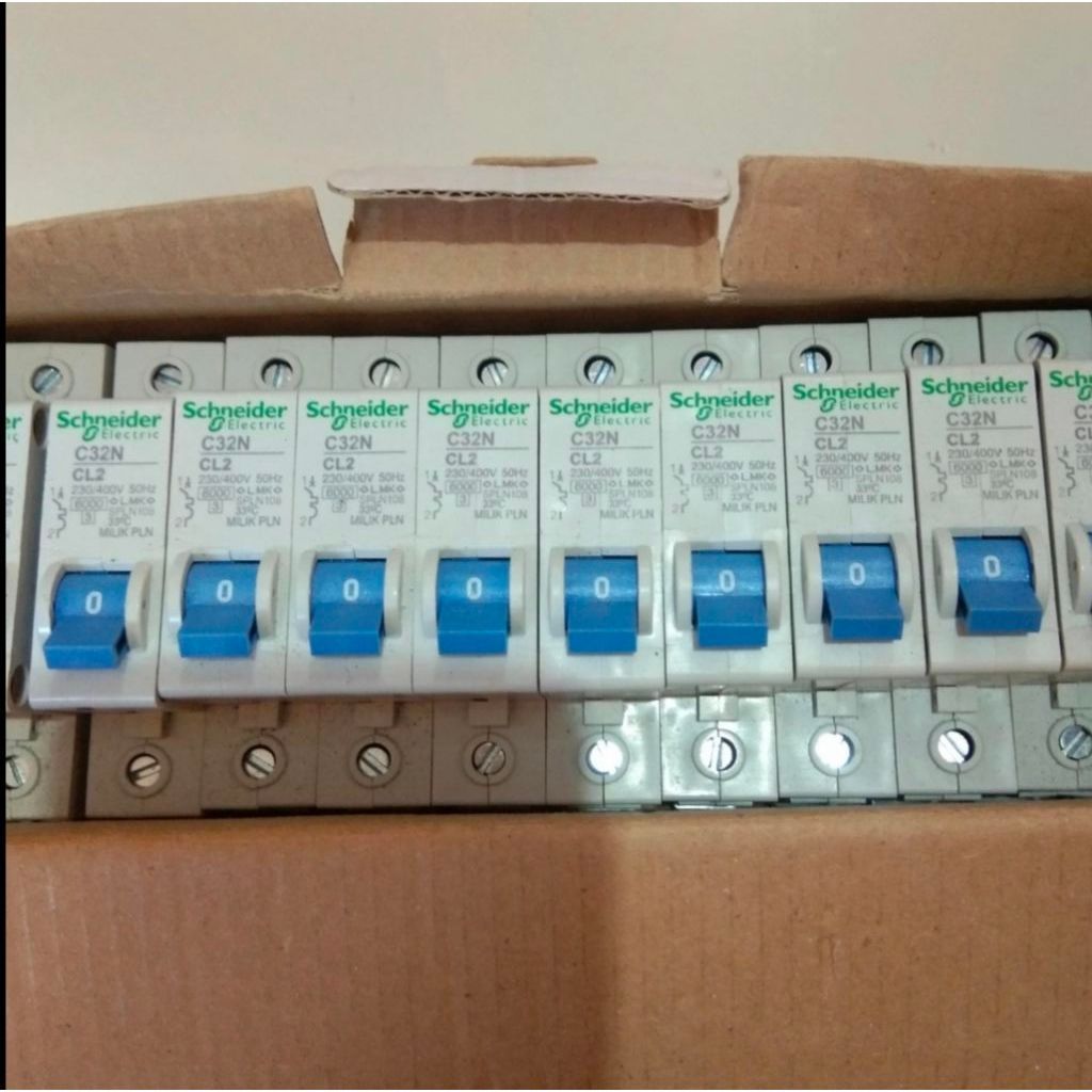 MCB 2A SCHNEIDER 1PHASE BIRU ORIGINAL PLN