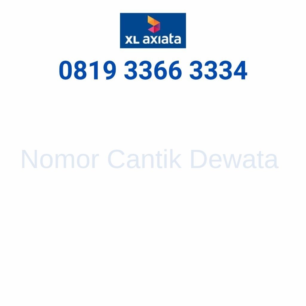 Nomor Cantik XL Kartu Perdana Axita Nomer Cantik Triple 777 11 777