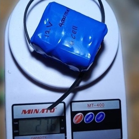 baterai rakitan 18650 12.2v real 4000mah,dapat di isi ulang isi 6cell