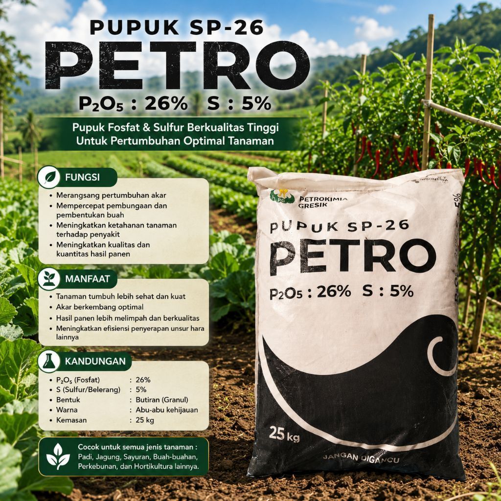 Pupuk SP-26 Petro 25Kg