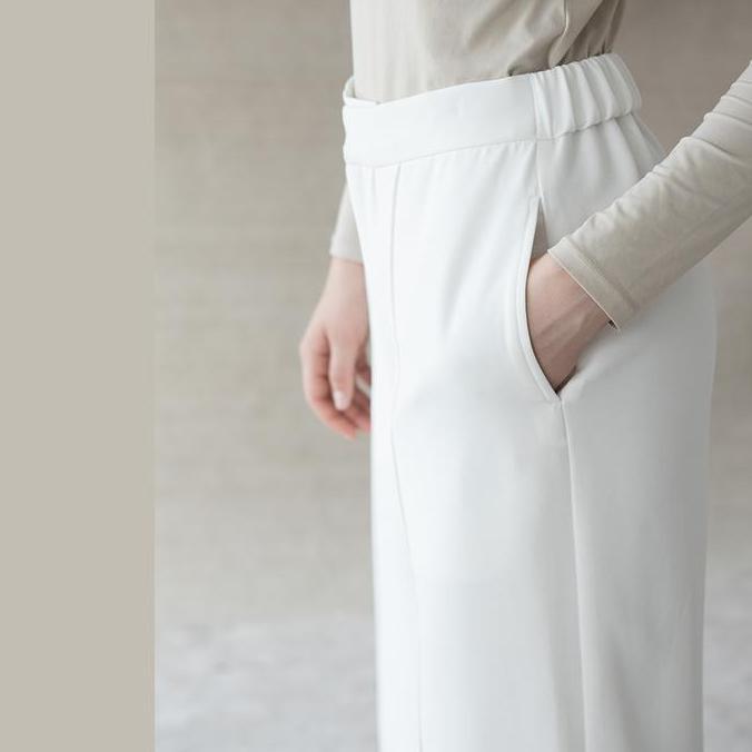 Adara by Aska Label - Celana wanita celana kerja wanita dengan pinggang karet