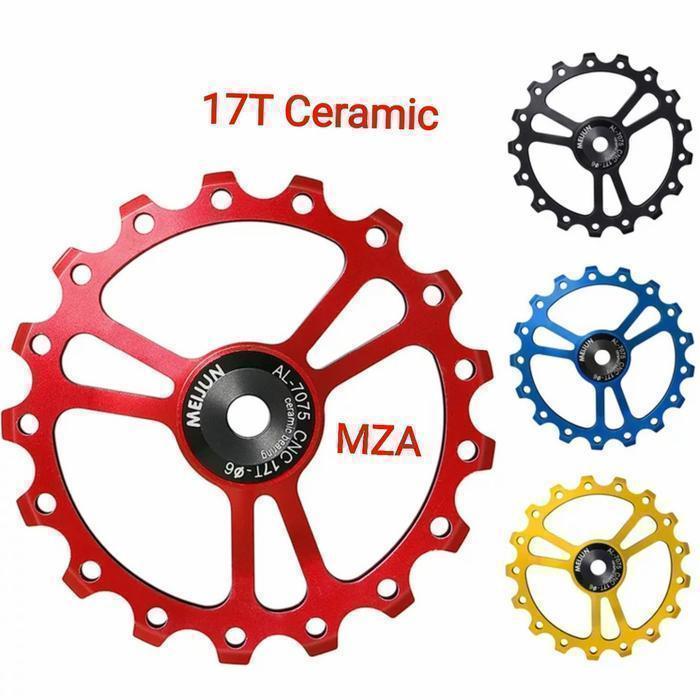 Meijun Pulley 17T Ceramic Bearing Pulley RD Sepeda Ceramic Oversize - Hitam