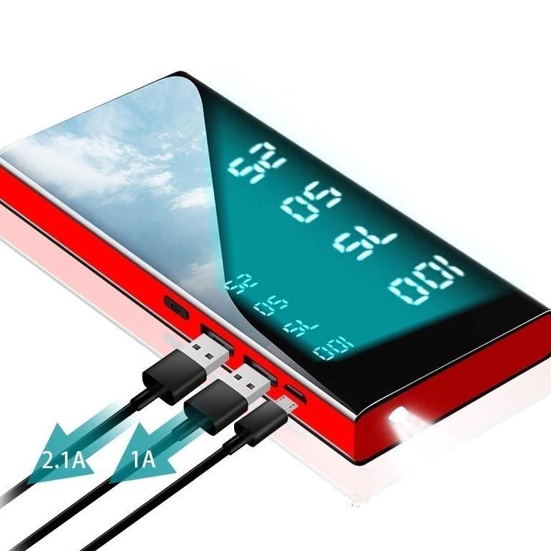 BIG SALE Powerbank 50000 mah Digital Display Fast Charging Kapasitas Besar LED Light Robot Powerbank