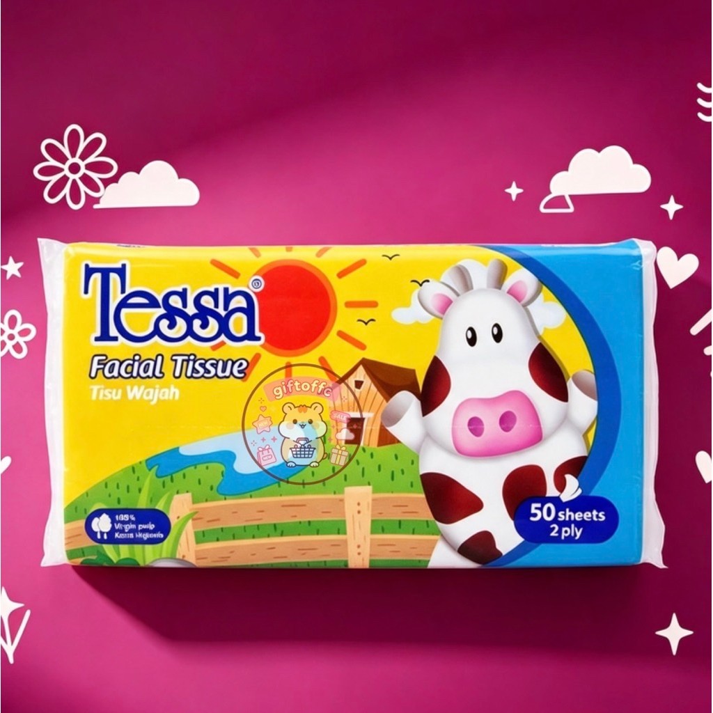 TISSUE TRAVEL TESSA / TISSUE SERBAGUNA TESSA / TRAVELPACK TESSA 50 SHEETS