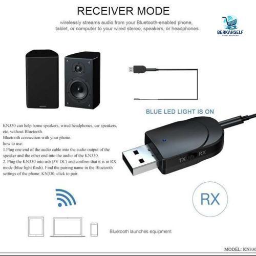 BLUETOOTH TRANSMITTER TV AUDIO SENDER USB / RECEIVER MUSIC SPEAKER 330