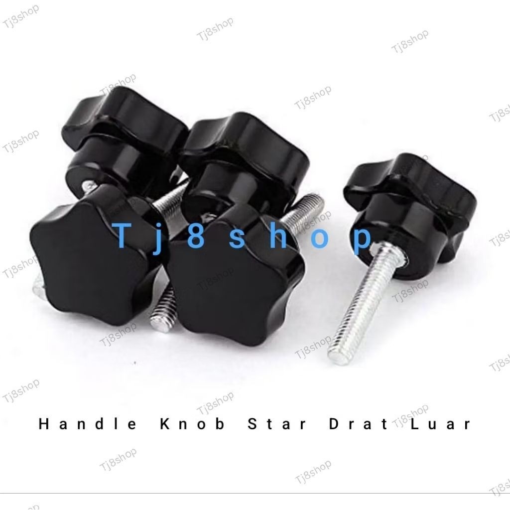 Handle Knob Star Drat Luar M 6 x 50L Made in Taiwan