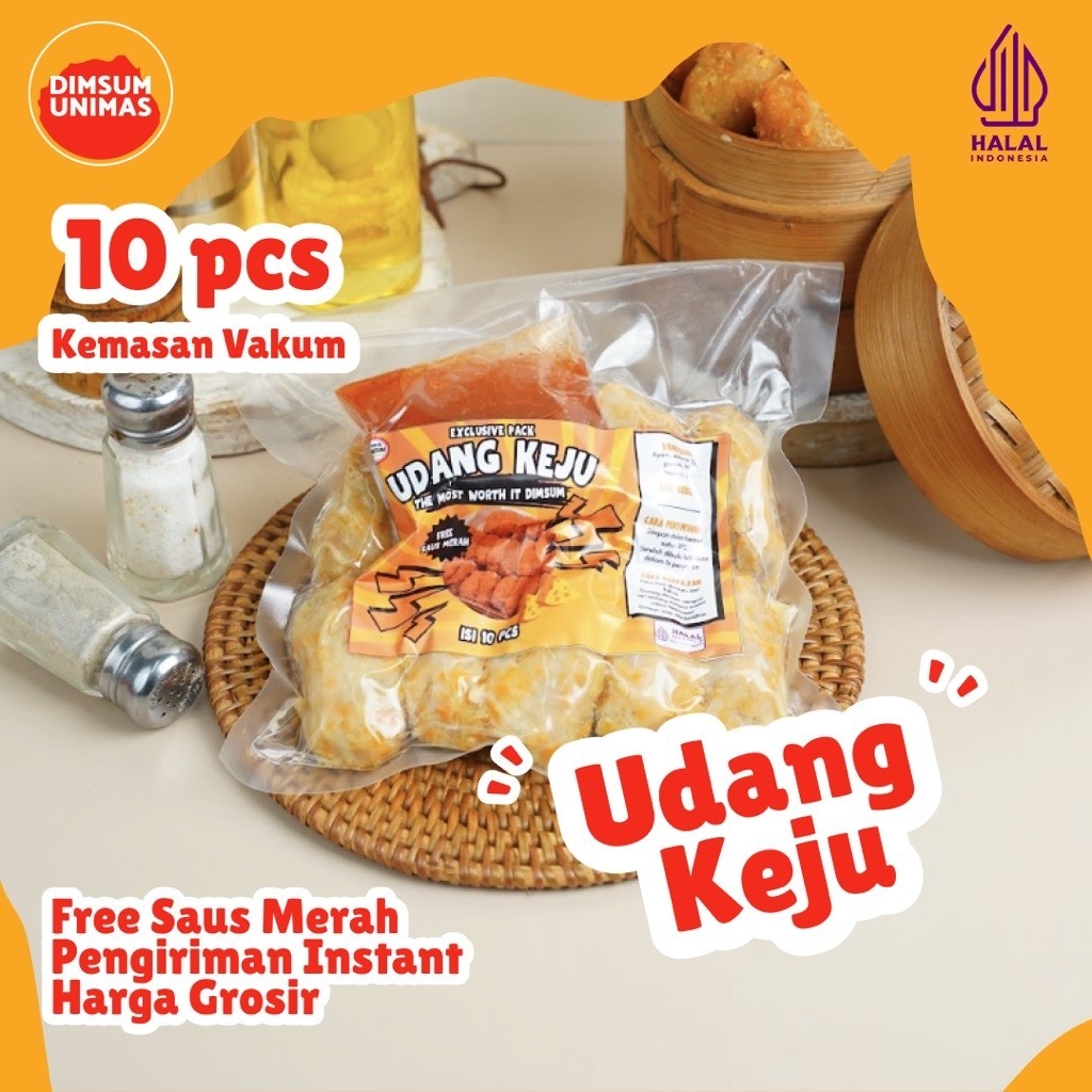 Dimsum Udang Keju isi 10 HALAL FROZEN