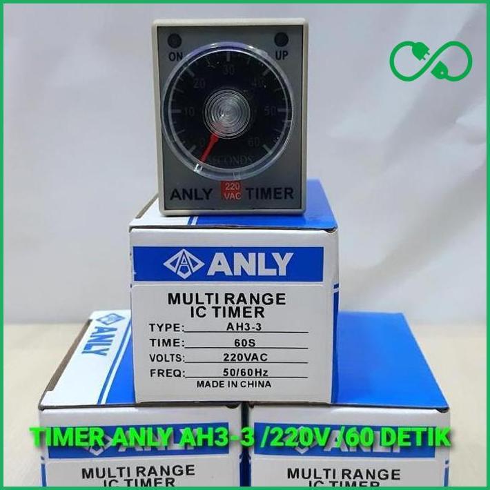 Timer Anly Anli Ah3-3 220V 60 Detik 60Detik 60 Second Baru