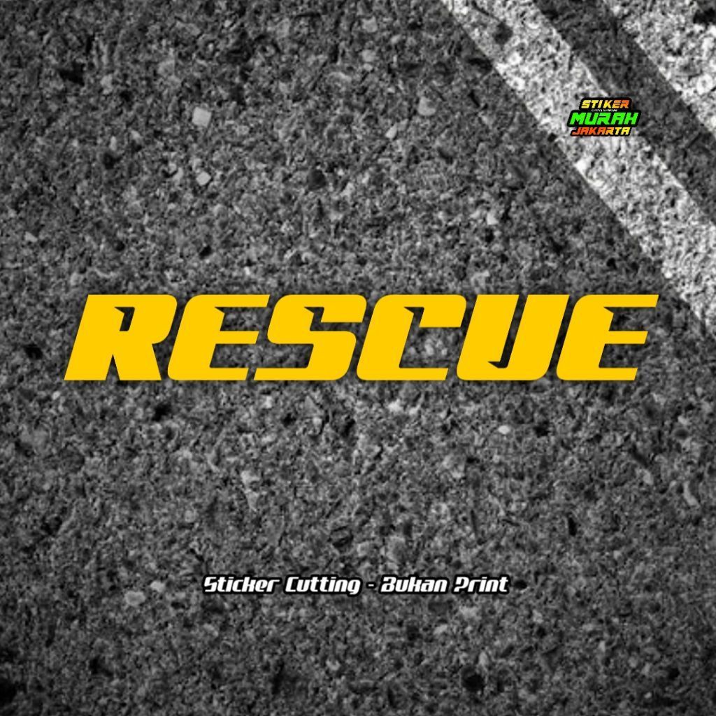 STIKER CUTTING RESCUE STICKER CUSTOM LOGO KEREN