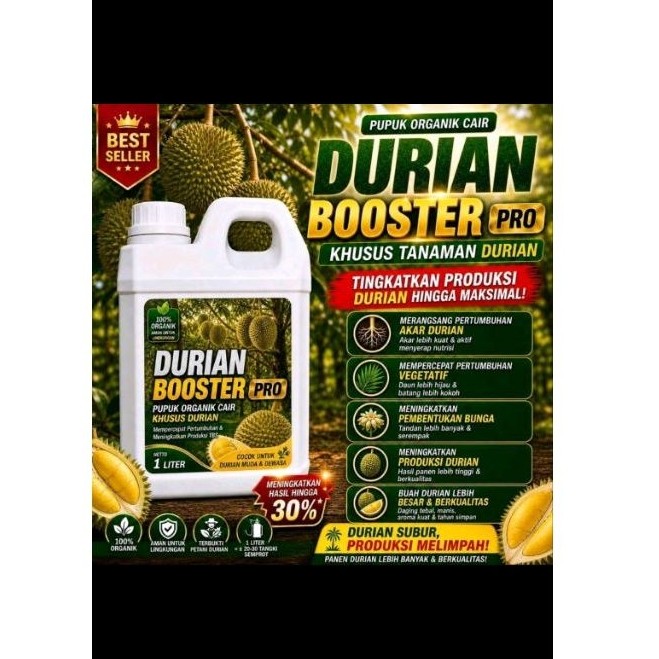 0Pupuk Organik Cair Durian Cepat Berbuah Lebat Tidak Rontok Bunga Booster Durian Montong Musaking