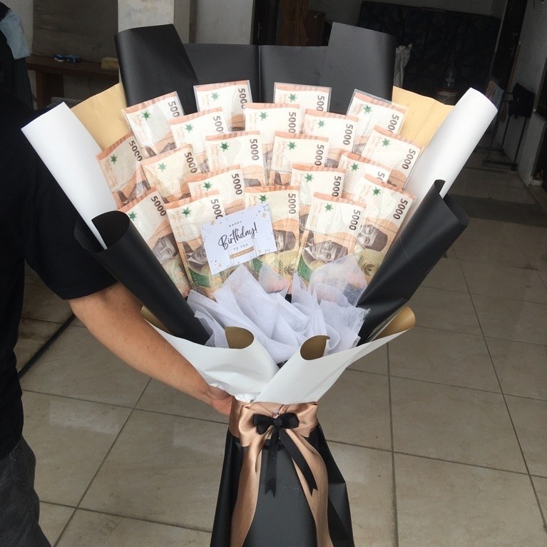 BUKET UANG 50 LEMBAR - BUKET UANG KOSONGAN - MONEY BOUQUET